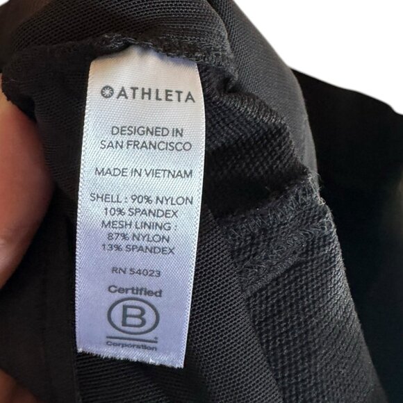 Athleta‎ Wander Stash Skinny Pants Black Nylon Stretch Pockets Size 10 - Picture 10 of 12